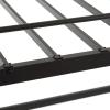 imageVINGLI 71 Inches Tall Loft Bed Twin Size with Flat Ladder Rung for Kids Teens Adults Heavy Duty Metal Single Bunk Bed Loft with Safety Guard Rails for Small Space BlackBlack