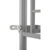 imageVINGLI 71 Inches Tall Loft Bed Twin Size with Flat Ladder Rung for Kids Teens Adults Heavy Duty Metal Single Bunk Bed Loft with Safety Guard Rails for Small Space BlackGrey