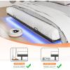 imageVINGLI Floating Bed Frame Twin Bed with Charging Station and LED LightsTwin Metal Bed FrameCozy Hidden Storage Velvet Upholstered HeadboardNo Box Spring NeededEasy AssemblyBlackBlack