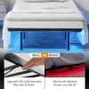 imageVINGLI Twin Floating Bed Frame with USB Charging StationLED Lights 14 Platform Bed Frame Twin Size Heavy Duty Metal Bed No Box Spring NeededBlackBlack