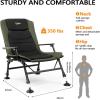 imageVINGLI Oversized Fishing Chair Heavy Duty Support 440 LBS 160 Freely Adjustable Reclining Folding Chairs Lounge Travel Outdoor Seat with High Back for Fishing Camping or LeisureStandard