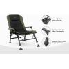 imageVINGLI Oversized Fishing Chair Heavy Duty Support 440 LBS 160 Freely Adjustable Reclining Folding Chairs Lounge Travel Outdoor Seat with High Back for Fishing Camping or LeisureStandard