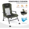 imageVINGLI Oversized Fishing Chair Heavy Duty Support 440 LBS 160 Freely Adjustable Reclining Folding Chairs Lounge Travel Outdoor Seat with High Back for Fishing Camping or LeisureStandard