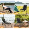 imageVINGLI Oversized Fishing Chair Heavy Duty Support 440 LBS 160 Freely Adjustable Reclining Folding Chairs Lounge Travel Outdoor Seat with High Back for Fishing Camping or LeisureStandard