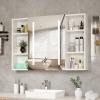 imageVINGLI 36Inch Medicine Cabinet with Lights Lighted Medicine Cabinet with Mirror Bathroom Vanity Mirror with StorageWall Mounted AntiFog Dimmable Light and Color Adjustment59quot D x 36quot W x 24quot H59D x 3599W x 24H