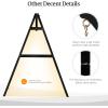 imageVINGLI Heavy Duty 660 LBS Wooden Swing Frame with Extra Bottom Connection Board Upgraded AFrame Porch Swing Bench Stand for Indoor ampamp Outdoor BrownBlack
