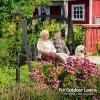 imageVINGLI Heavy Duty Wooden Swing Frame for Adults Kids Strong AFrame Porch Swing Bench Stand for Indoor ampamp Outdoor Curved Arc Top Design Supports Up to 1000 LBSBlack