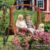 imageVINGLI Heavy Duty Wooden Swing Frame for Adults Kids Strong AFrame Porch Swing Bench Stand for Indoor ampamp Outdoor Curved Arc Top Design Supports Up to 1000 LBSBrown
