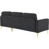 imageVINGLI 858quot Convertible Sectional Sofa with Deep SeatModern Button Tufted L Shape Sectional Couches for Living RoomSectional Sofas with Reversible Chaise Linen Fabric Black