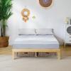 imageVINGLI 12 in Classic Solid Wood Twin Platform Bed Frame with Storage Space UnderneathSturdy Wooden Bed Slat Support Minimalist Design No Box Spring NeededEasy AssemblyNatural PineEspressoNatrual Oak