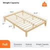 imageVINGLI 12 in Classic Solid Wood Twin Platform Bed Frame with Storage Space UnderneathSturdy Wooden Bed Slat Support Minimalist Design No Box Spring NeededEasy AssemblyNatural PineEspressoNatrual Oak