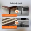 imageVINGLI 12 in Classic Solid Wood Twin Platform Bed Frame with Storage Space UnderneathSturdy Wooden Bed Slat Support Minimalist Design No Box Spring NeededEasy AssemblyNatural PineEspressoEspresso
