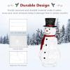imageVINGLI 4ft Lighted Christmas Snowman Outdoor Decorations Weather Proof Prelit Snowman Christmas Ornament Indoor Home Yard Decor Prelit 90 LED Lights with Stakes Secured