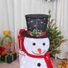 imageVINGLI 4ft Lighted Christmas Snowman Outdoor Decorations Weather Proof Prelit Snowman Christmas Ornament Indoor Home Yard Decor Prelit 90 LED Lights with Stakes Secured
