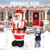 imageVINGLI Lighted Inflatable Christmas Tree Outdoor Decorations with 3 Gift Boxes 77ft Tall Christmas Blow Up Yard Decoration with Secure Stakes Electric Blower Fan for Indoor Outdoor Garden DecorBlack Santa Claus