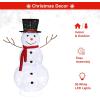 imageVINGLI Snowman Outdoor Christmas Decorations with 90 LED Lights Lighted Snowman with Top Hat Holiday Ornaments Yard Decor for Home Lawn and Front Yard4 FT4FT SnowmanBare Branches