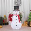 imageVINGLI 4ft Lighted Christmas Snowman Outdoor Decorations Weather Proof Prelit Snowman Christmas Ornament Indoor Home Yard Decor Prelit 90 LED Lights with Stakes Secured