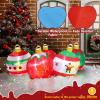 imageVINGLI Lighted Inflatable Christmas Tree Outdoor Decorations with 3 Gift Boxes 77ft Tall Christmas Blow Up Yard Decoration with Secure Stakes Electric Blower Fan for Indoor Outdoor Garden DecorFive Christmas Balls