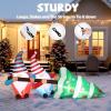 imageVINGLI Lighted Inflatable Christmas Tree Outdoor Decorations with 3 Gift Boxes 77ft Tall Christmas Blow Up Yard Decoration with Secure Stakes Electric Blower Fan for Indoor Outdoor Garden DecorGoblins Pulling a Christmas Tree