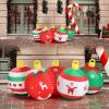 imageVINGLI Lighted Inflatable Christmas Tree Outdoor Decorations with 3 Gift Boxes 77ft Tall Christmas Blow Up Yard Decoration with Secure Stakes Electric Blower Fan for Indoor Outdoor Garden DecorFive Christmas Balls