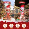 imageVINGLI Lighted Inflatable Christmas Tree Outdoor Decorations with 3 Gift Boxes 77ft Tall Christmas Blow Up Yard Decoration with Secure Stakes Electric Blower Fan for Indoor Outdoor Garden DecorGingerbread Man