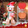 imageVINGLI Lighted Inflatable Christmas Tree Outdoor Decorations with 3 Gift Boxes 77ft Tall Christmas Blow Up Yard Decoration with Secure Stakes Electric Blower Fan for Indoor Outdoor Garden DecorGingerbread Man