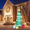 imageVINGLI Lighted Inflatable Christmas Tree Outdoor Decorations with 3 Gift Boxes 77ft Tall Christmas Blow Up Yard Decoration with Secure Stakes Electric Blower Fan for Indoor Outdoor Garden DecorChristmas Tree with Gifts