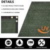 imageVINGLI 4 x 50 Green Privacy Fence ScreenShade Cloth Commercial Grade 190 GSM 90 BlockageHeavy Duty Windscreen Mesh Fence CoverBindings ampamp GrommetsCable Zip Ties Included