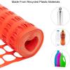 imageVINGLI 4x100 Feet Garden Netting Fence MultiPurpose Patio Safety Snow Fence Lightweight for Dogs Chickens Rabbits Orange 100