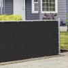 imageVINGLI 6 x 50 Black Privacy Fence Screen Shade Cloth Commercial Grade 190 GSM 90 BlockageHeavy Duty Windscreen Mesh Fence CoverBindings ampamp GrommetsCable Zip Ties Included