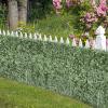 imageVINGLI Artificial Hedges Faux Ivy Leaves Fence Decorative Trellis Privacy Screen Mesh for Outdoor Decor Garden Yard 59x94quot