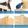imageVINGLI Heavy Duty Raised Garden Bed with Bed Liner Wood Elevated Planter with Legs for Vegetables Fruits Potato Onion Flower Outdoor Sturdy Long Lasting Planter Box Kit Elevated Without WheelsElevated without wheels