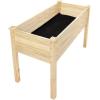 imageVINGLI Heavy Duty Raised Garden Bed with Bed Liner Wood Elevated Planter with Legs for Vegetables Fruits Potato Onion Flower Outdoor Sturdy Long Lasting Planter Box Kit Elevated Without WheelsElevated without wheels