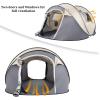 imageVINGLI Pop Up Camping TentWaterproof Automatic Setup Instant Family Tents for Camping Hiking ampamp Traveling 110 x 79 x 48 Grey