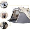 imageVINGLI Pop Up Camping TentWaterproof Automatic Setup Instant Family Tents for Camping Hiking ampamp Traveling 110 x 79 x 48 Grey