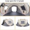 imageVINGLI Pop Up Camping TentWaterproof Automatic Setup Instant Family Tents for Camping Hiking ampamp Traveling 110 x 79 x 48 Grey