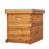 imageVINGLI 10 Frames Beehive Complete Beehive Kit Includes 1 Deep Boxes 1 Medium Box Frames and Waxed Foundations for Yard Field Bee Farm 2 Layer2 Layer