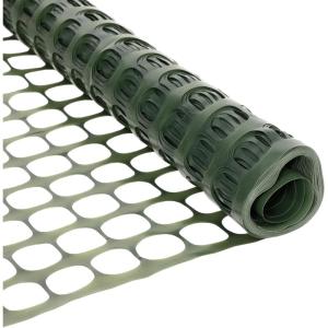 imageVINGLI 4x100 Feet Garden Netting Fence MultiPurpose Patio Safety Snow Fence Lightweight for Dogs Chickens Rabbits Green 100