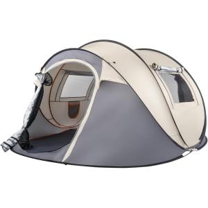 imageVINGLI Pop Up Camping TentWaterproof Automatic Setup Instant Family Tents for Camping Hiking ampamp Traveling 110 x 79 x 48 Grey