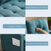 imageVINGLI Loveseat Sleeper Sofa Bed Teal Blue Futon Couch 535quot W 80quot L Pull Out Couch Bed Floor Couches for Living Room Folding Sofa Convertible Small Loveseat for Small SpacesTeal Blue