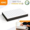 imageVINGLI 12 Inch King Hybrid Memory Foam Mattress in a BoxIndividually Wrapped Coils Pocket Spring for Motion IsolationPressure Relief Strong Edge SupportMedium FirmFiberglassFreeCertiPURUSBlack