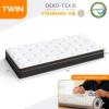 imageVINGLI 12 Inch Twin Mattress Set of 2 for Kids Hybrid Memory Foam in a Box Individually Wrapped Coils Pocket Innerspring for Motion Isolation and Pressure ReliefFiberglassFreeMedium Firm