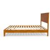 imageVINGLI Solid Wood Twin Size Bed Frame with Headboard MidCentury Modern Platform Panel Bed for Kids TeensAdultsBrownBrown