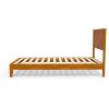 imageVINGLI Solid Wood Twin Size Bed Frame with Headboard MidCentury Modern Platform Panel Bed for Kids TeensAdultsBrownBrown