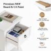 imageVINGLI White Nightstands Set of 2 ToolFree Setup Nightstand 2 Drawer Night Stands for Bedrooms Easy ampamp Quick Install Small Bedside Tables Girls Nightstand Side Table End Table for Small SpacesWhite