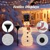 imageVINGLI 5ft Lighted Christmas Snowman Outdoor Decorations with Mesh Cloth and Broom Prelit 200 LED Lights Snowman Christmas Ornament Indoor Home Yard Decor