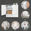 imageVINGLI Bathroom Medicine Cabinet 2 Door Wall Mounted Storage Cabinet Over Toilet Cabinet Bathroom Kitchen Office Floating Storage Collection Orgaznier White