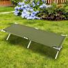 image:imageVINGLI Folding Camping CotOutdoor Portable Camp Bed Sleeping Cots with Carry Bag Green74x25 inch