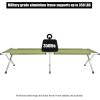 image:imageVINGLI Folding Camping CotOutdoor Portable Camp Bed Sleeping Cots with Carry Bag Green74x25 inch