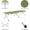 image:imageVINGLI Folding Camping CotOutdoor Portable Camp Bed Sleeping Cots with Carry Bag Green74x25 inch